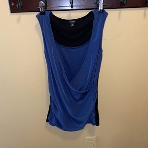 ANN TAYLOR Sleeveless Two Tone Shirt